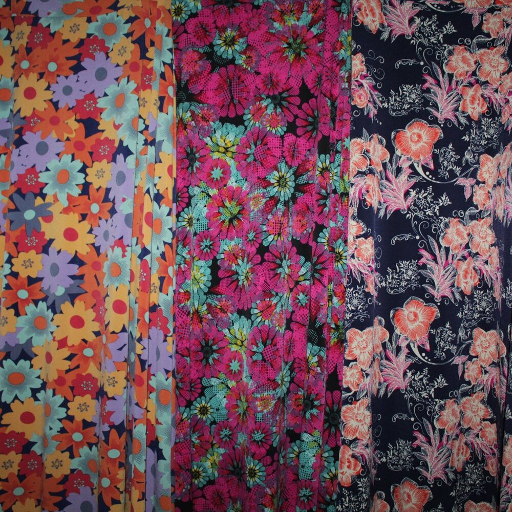 SET of 3 Extra Small LuLaRoe Maxi Skirts - Picture 2 of 5